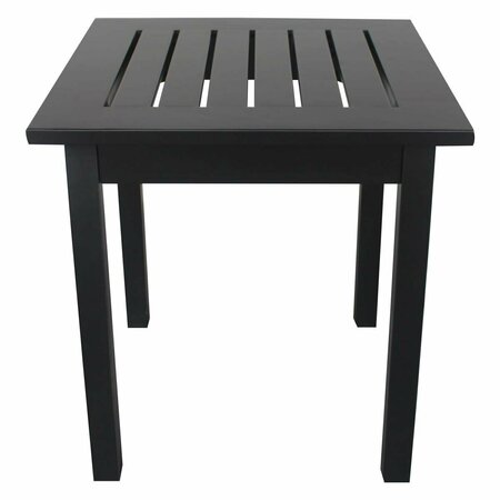 LEIGH COUNTRY 18 x 18 x 19 in. Heartland End Table, Black TX 85182